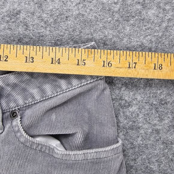J Jill Corduroy Pants Size 8 Womens Bootcut Stretch Grey 5-Pocket 31x31 Mid Rise - Picture 7 of 15